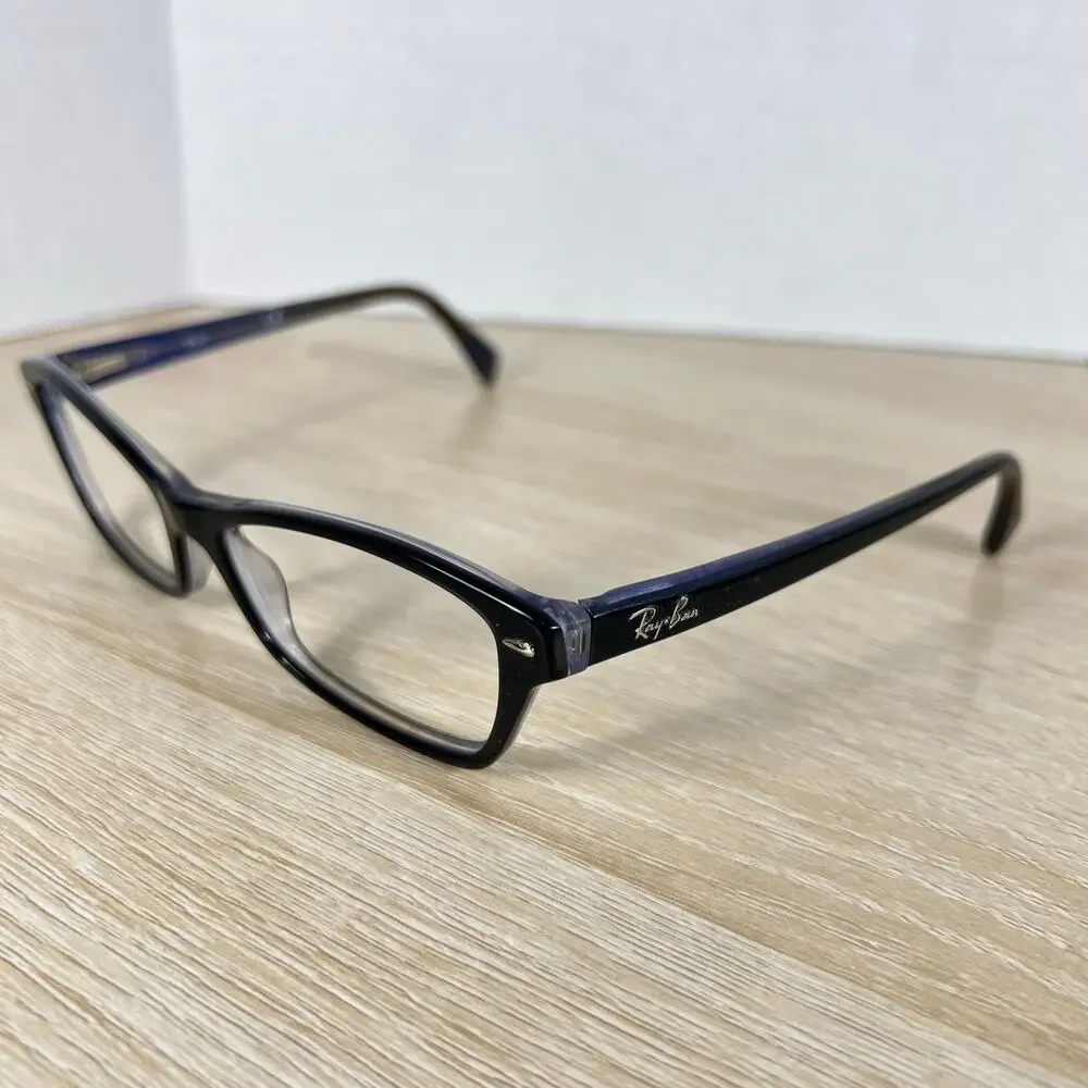 Ray-Ban RB5256 5190 Eyeglasses Translucent Blue Frames Only 54-16-135